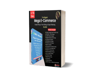 the biggest Mega e-commerce graphic design video editing and digital marketing bundle