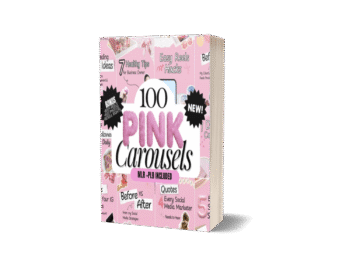100 Pink Instagram Carousel Templates – Editable Canva Designs with PLR & MRR
