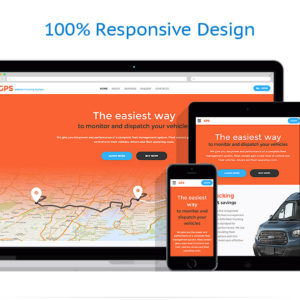 GPS Vehicle Tracking System Website Template