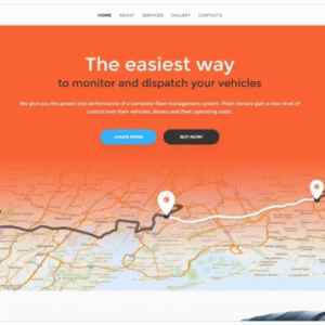 GPS Vehicle Tracking System Website Template