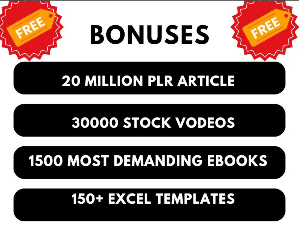 1 Million+ Ebooks + 1 Million PLR Articles Bonus with reseller rights | 1M Ebooks bundle - Image 3